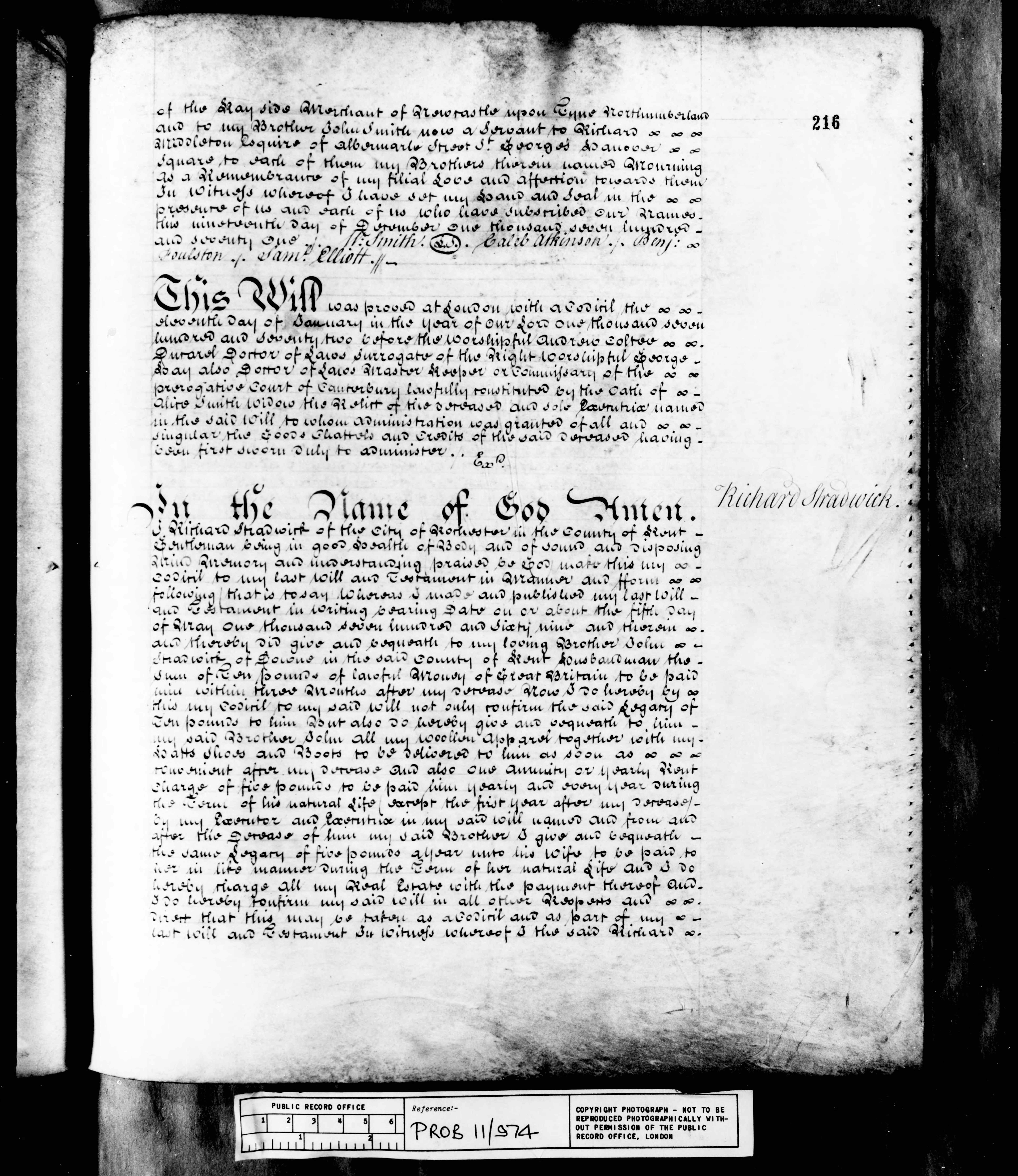 England & Wales, Prerogative Court of Canterbury Wills, 1384-1858