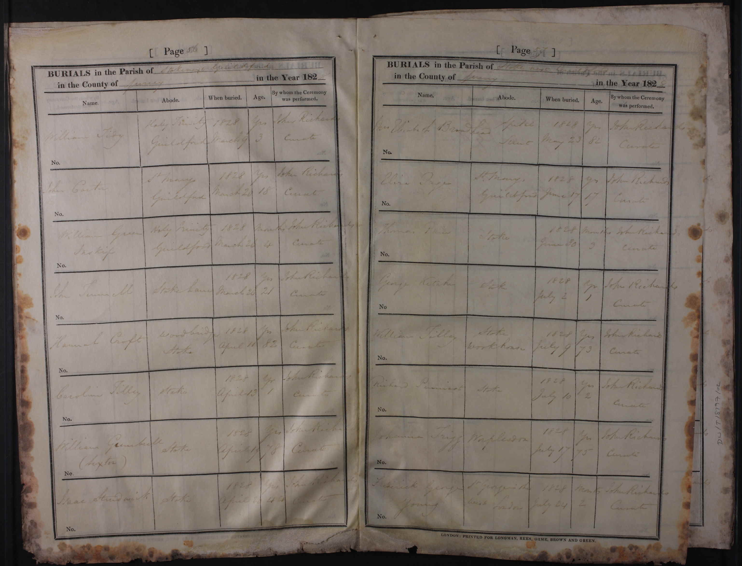 London, England, Church of England Deaths and Burials, 1813-1980