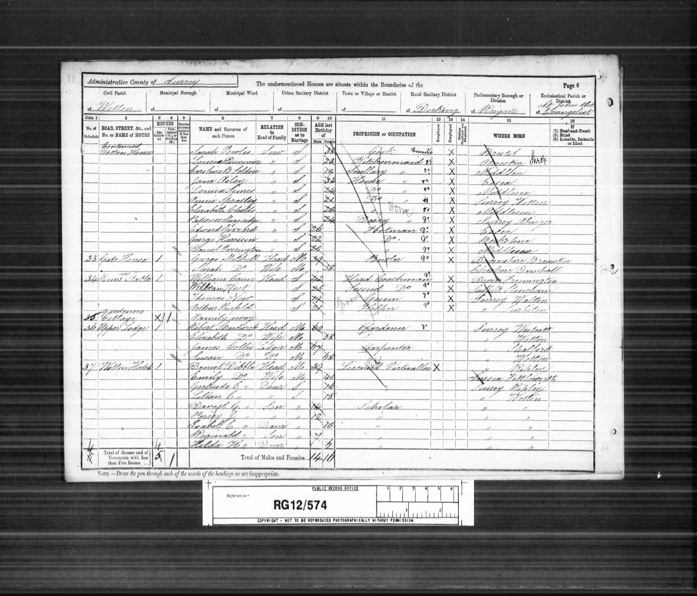 1891 England Census