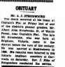 Strudwicke - Obituary 1954